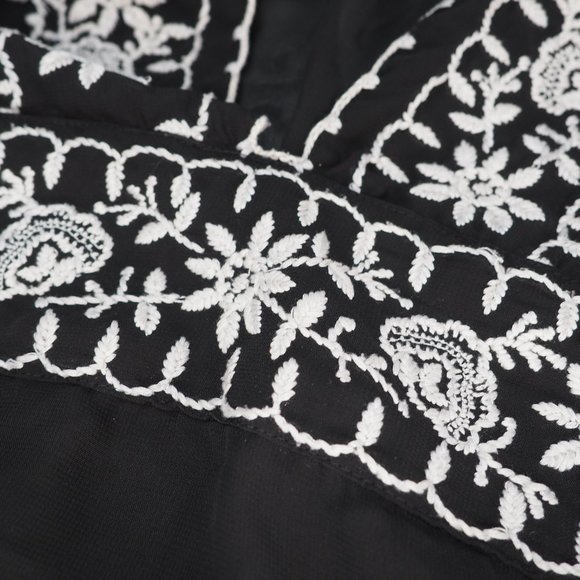 Vintage Tristan & Iseut Black Sheer Blouse - Picture 8 of 16